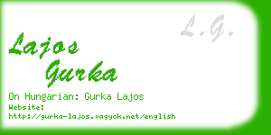 lajos gurka business card